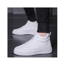 Autumn And Winter 2022 Men’s Shoes Lovers All White Shoes High Top Board Shoes