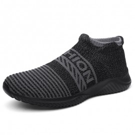 Men Breathable Fabric Soft Sole Brief Comfy Sports Casual Running Shoes