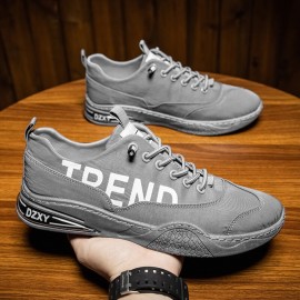 Men Breathable Non Slip Comfy Soft Bottom Lace Up Trendy Sports Casual Court Shoes