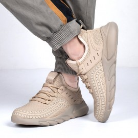 Men Breathable Fabric Soft Sole Non Slip Cushioned Safe Working Casual Sports Shoes