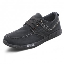 Men Breathable Soft Sole Comfy Non Slip Lightweight Old Peking Casual Cloth Shoes