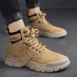 Men Comfy Non Slip Wearable Lace-up Sport Casual Tooling Boots