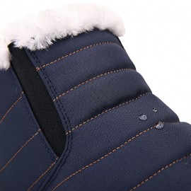 Men Casual Warm Waterproof Slip-on Snow Boots