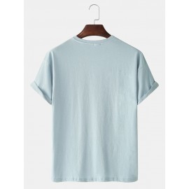 Cute Cartoon Astronaut Print Breathable 100% Cotton Short Sleeve T-Shirts